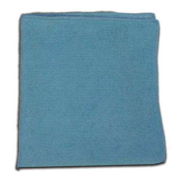 Zoro Microfiber Cloth Wipe 16" x 16", Blue G4151248