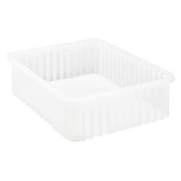 Quantum Storage Systems Grid Container, Clear, 22 1/2 in L, 6 in H, 3 PK DG93060CL