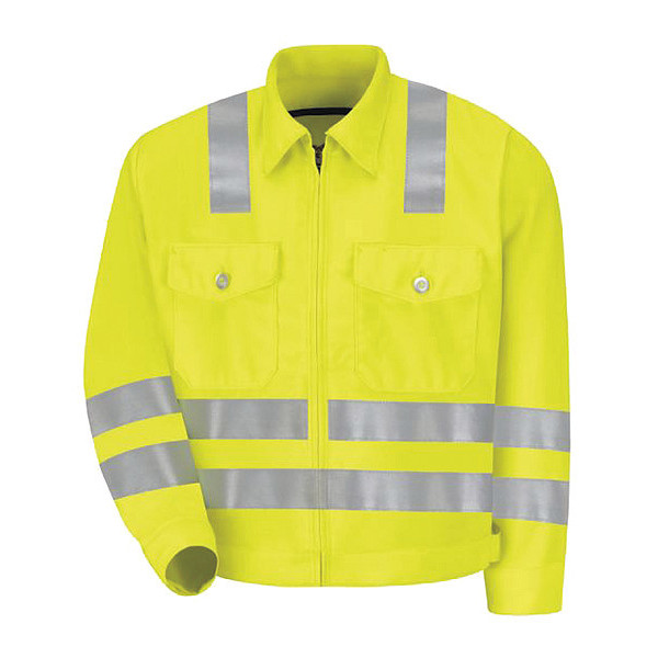 Red Kap Hi-Visibility Ike Style Jacket JY32HV RG 44