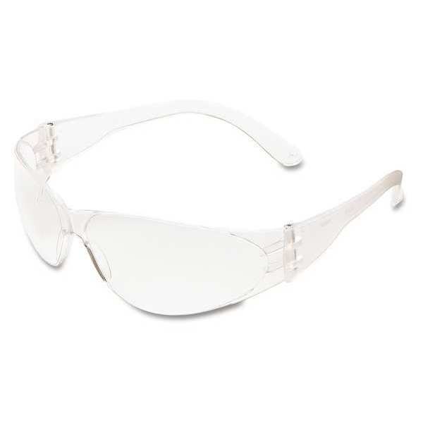 Crews Safety Glasses, Clear Scratch-Resistant CL110