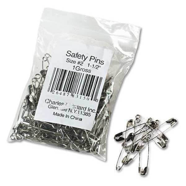 Charles Leonard Safety Pin, 1-1/2", PK144 83150