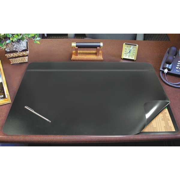 Artistic Privacy Desk Pad, 24x19", Black 48041S