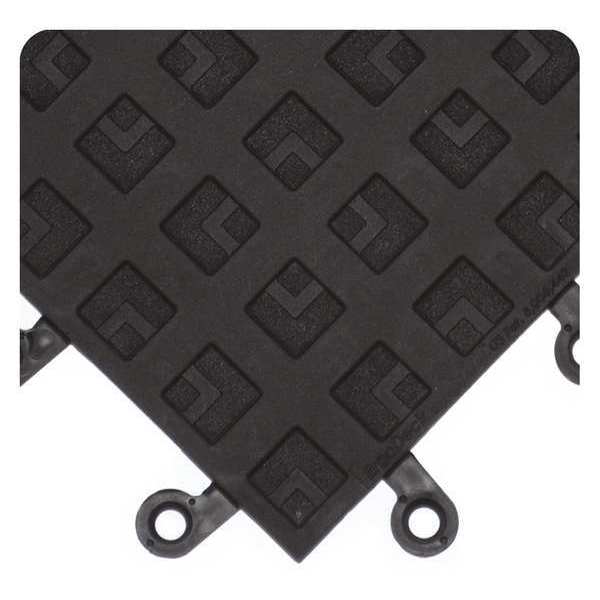 Wearwell ErgoDeck ESD Solid Mat, 18" W x 18" L 557.78X18X18BK