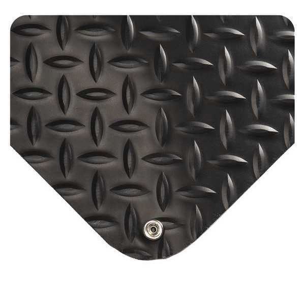 Diamond Plate Anti Fatigue Mats - Black/Yellow & Gray/Yellow - Mad