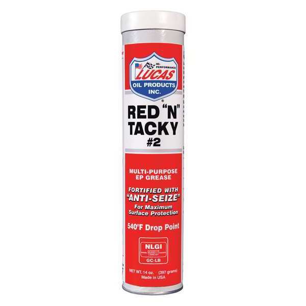 Lucas Oil 14 oz. Red-N-Tacky Grease 14.5 oz. Bright Red 10005