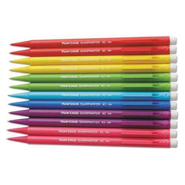 Paper Mate Mechanical Pencil, 0.7mm, Asst Barrel, PK12 1898483