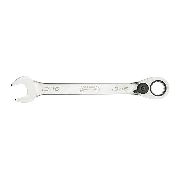 Williams Williams Ratcheting Combo Wrench, 12 pt., 11/16" 1222RC