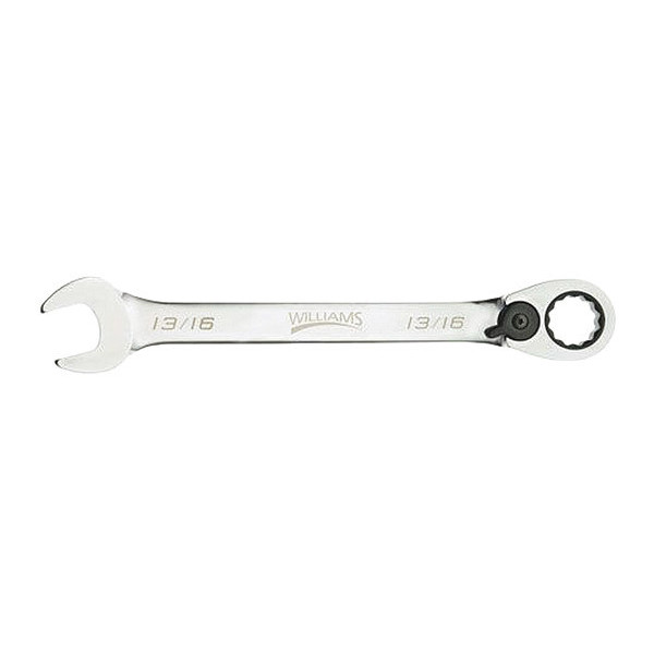 Williams Williams Ratcheting Combo Wrench, 12 pt., 1/2" 1216RC