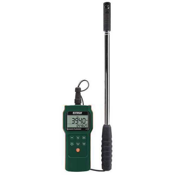 Extech Data Logging Anemometer, 100 to 3940 fpm AN340