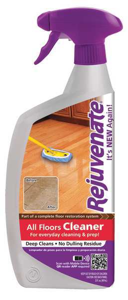 Rejuvenate Floor Cleaner, 32 oz., Lemon, PK12 RJFC32RTU