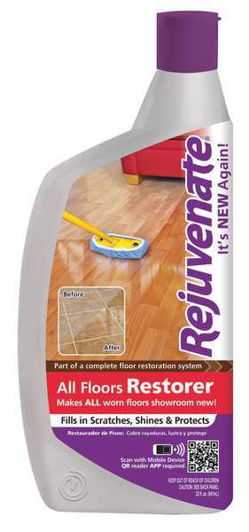 Rejuvenate Floor Restorer, 32 oz., Odorless, PK12 RJ32F
