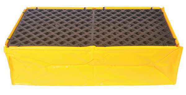 Ultratech Drum Spill Containment Pallet, 66 gal Spill Capacity, 2 Drum, 1200 lbs., Polyethylene 1345