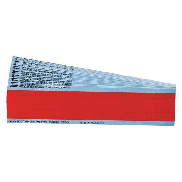 Brady Wire Markers, NEMA, Color Red, PK25 TWM-COL-RD-PK