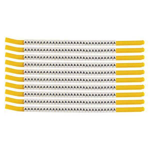 Brady Clip Sleeve Wire Mrkrs, A, Blk/Wht, PK10, SCN18-A SCN18-A