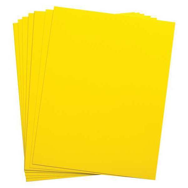 Brady Laser Printer Labels, 8.5" x 11", Yellow, PK25 LAT-28-747Y-25-SH