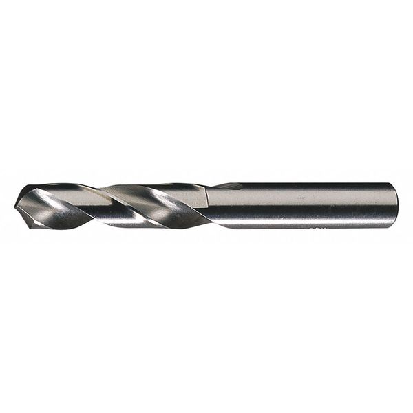 Cleveland Screw Machine Drill Bit, 3/16 in Size, 118  Degrees Point Angle, High Speed Steel, Bright Finish C04470