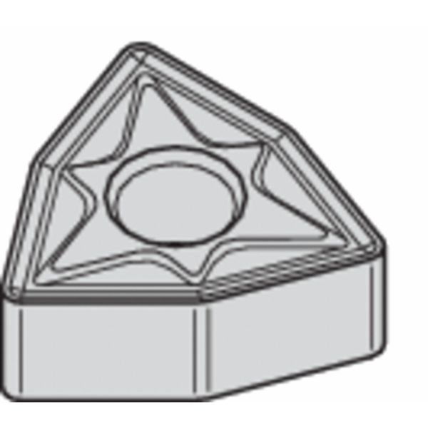 Widia Turning Insert, Trigon, 3/8 in, WNMG, 1/32 in, Carbide WNMG3326P TN20P