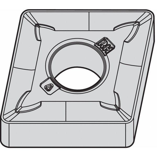 Widia Diamond Turning Insert, Diamond, 4, CNMG, 3, Carbide CNMG433RH