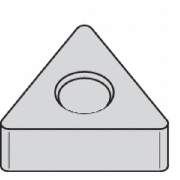 Widia Triangle Turning Insert, Triangle, 1/2 in, TNMA, 0.0312 in, Carbide TNMA432 WK20CT