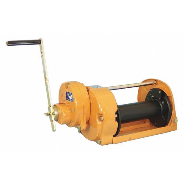 Maxpull Winches Hand Winch, 6600 lb. 1st Layer Ld Cap. GM-30-SI