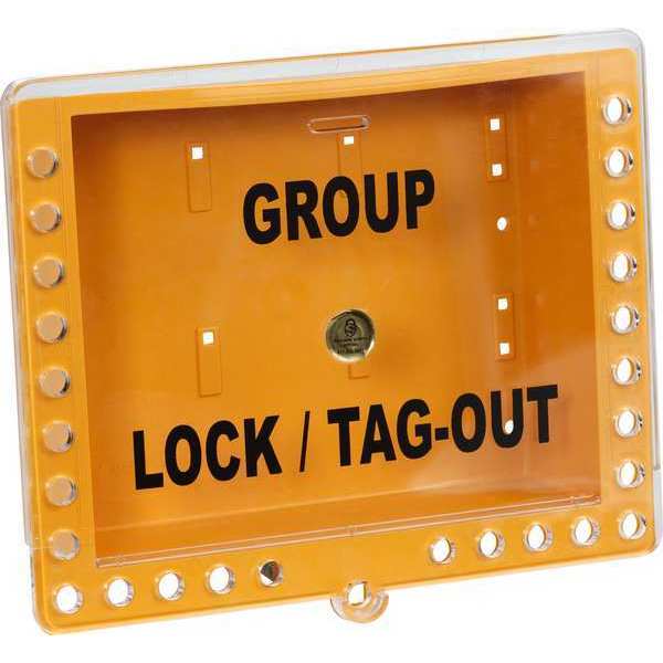 Condor Group Lockout Box, Yellow, 11" H 7389