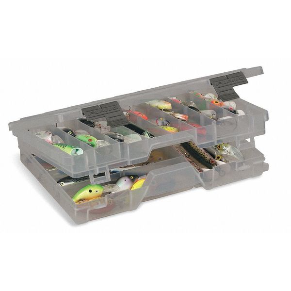 Plano Adjustable Compartment Box with 13 to 45 compartments, Plastic, 2 3/4 in H x 9 in W 470000