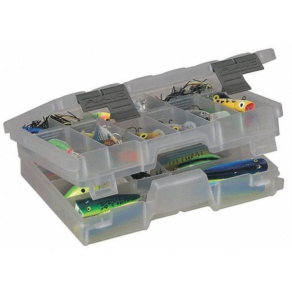 Plano Adjustable Compartment Box with 11 to 30 compartments, Plastic, 2 3/4 in H x 7-1/2 in W 460000