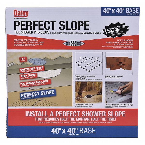 Oatey Pre-Slope Base, Polystyrene, 40" L 41640