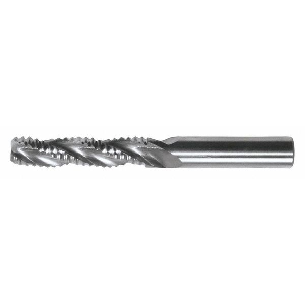 Cleveland 3-Flute Cobalt 8% Square Extra Coarse Roughing End Mill SE CC CTD RG9 Bright 1/2x1/2x2x4 C30782
