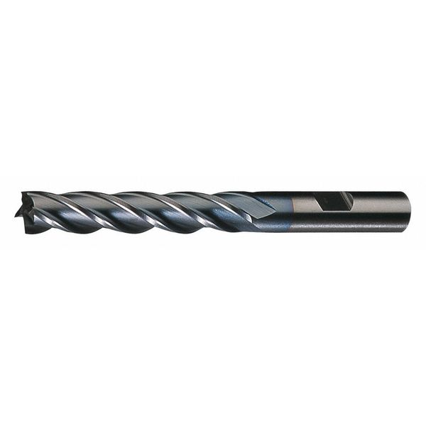 Cleveland 4-Flute HSS Center Cutting Square Single End MIll Cleveland HG-4C-TC TiCN 13/32x3/8x1x2-11/16 C33258