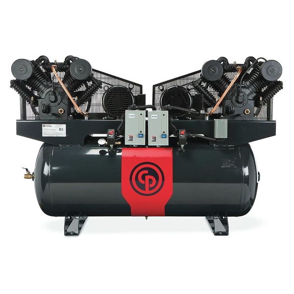 Chicago Pneumatic Piston Compressor, 20 HP, 200 gal. Tank RCP-C20203D