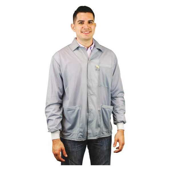 Desco Jacket Smock, Cuffs, Grey, XS 73775