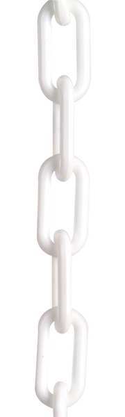 Zoro Select 1.5" (#6, 38 mm.) x 50 ft. White Plastic Chain 30001-50