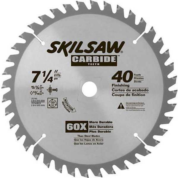 Skil 7-1/4", 40-Teeth Carbide Circular Saw Blade 75740B25