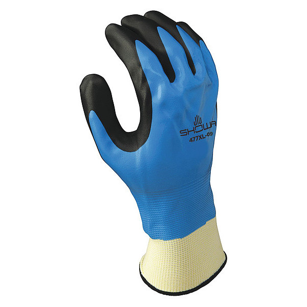 Showa Cold Protection Coated Gloves, Acrylic Terry Lining, M 477M-07