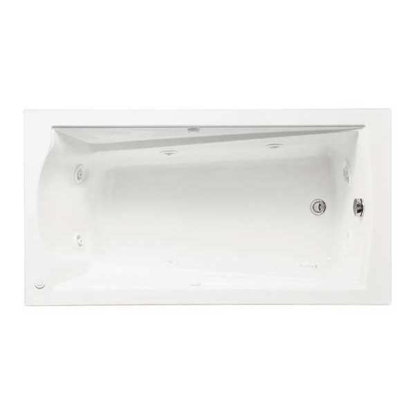 American Standard Deep Soak Whirlpool Bathtub, Rh, White 2425VC-RHO.020