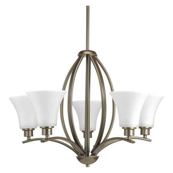 Progress Lighting Joy 5-Light Chandelier, 100 W, Antique Bronze P4490-20W