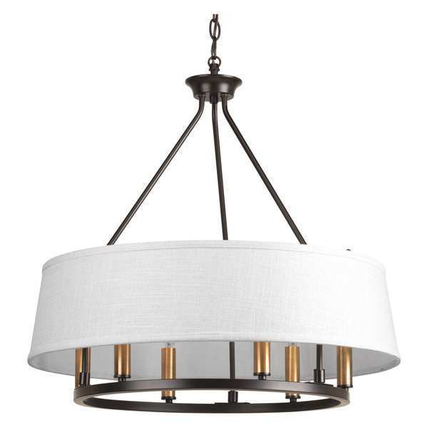 Progress Lighting Cherish 6-Light Chandelier, 60 W, Antique Bronze P4618-20