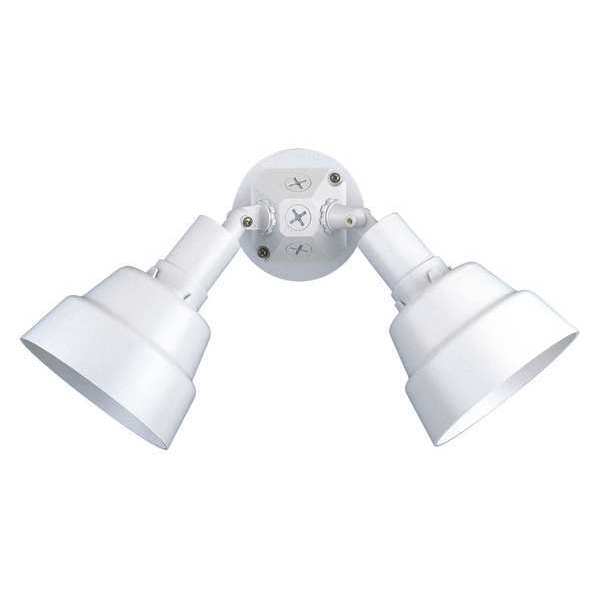 Progress Lighting Double-Headed PAR Lampholder Shroud, White P5214-30
