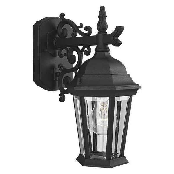 Progress Lighting Welbourne 1-Light Medium Wall Lantern, 100 W, Textured Black P5682-31