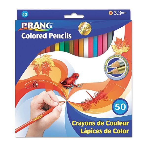 Prang Regular Core Colored Pencils, PK50 22480
