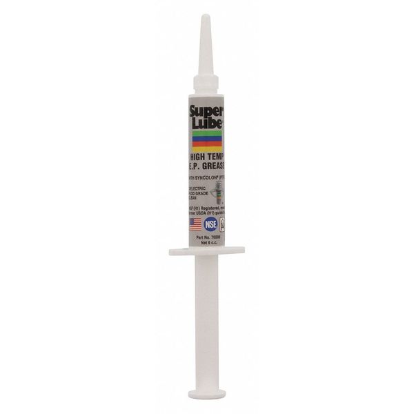 Super Lube 6 cc High Temperature Grease Syringe Translucent White 70006