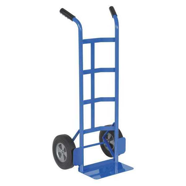 Vestil Blue Steel Dual Handle Hand Truck Hard Rubber Wheels 500 lb DHHT-500S-HR