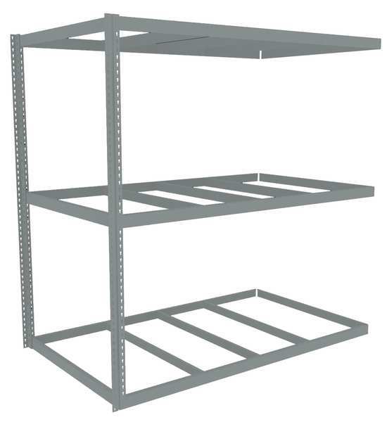 Tennsco Boltless Shelving, Add-On, 84x48, 3 Shelf ZLE7-8448A-3