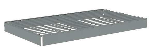 Tennsco Boltless Shelf, 18"D x 42"W x 3-1/4"H, Carbon Steel ZLES-4218W
