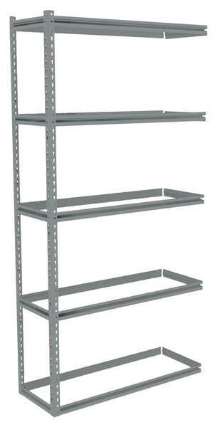 Tennsco Boltless Shelving, Add-On, 42x15, 5 Shelf ZB7-4215A-5