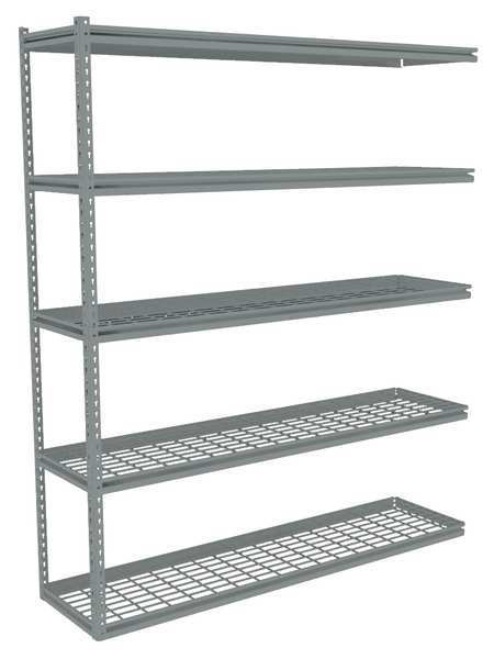 Tennsco Boltless Shelving, Add-On, 72x18, Wire ZB7-7218A-5W