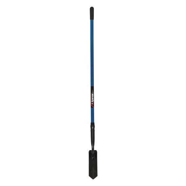 Kenyon 11 ga Trenching Shovel, Steel Blade, 53 in L Blue Extended Professional Grade Fiberglass Handle 89133