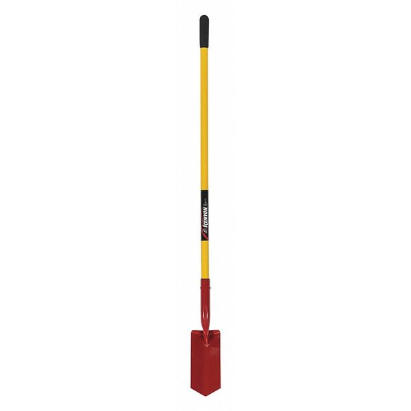 Kenyon 14 ga Trenching V Shovel, Tempered Steel Blade, 48 in L Yellow Professional Grade Fiberglass Handle 89235