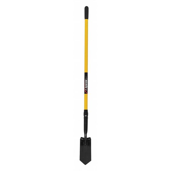 Kenyon 11 ga Trenching Shovel, Steel Blade, 48 in L Yellow Professional Grade Fiberglass Handle 89124